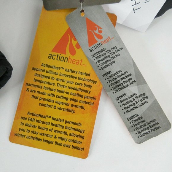 ActionHeat AA Battery Operated Heated Gloves Men's One Size Fists Most Black - Picture 9 of 9